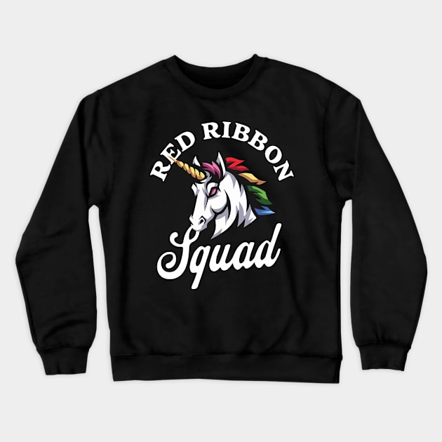 Matching red ribbon week Crewneck Sweatshirt by FashionJB